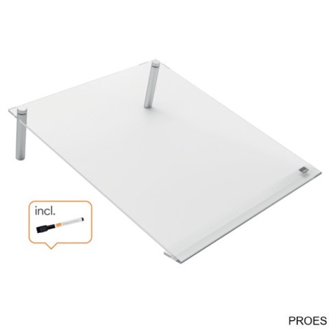Ukośna akrylowa tabliczka na biurko do notatek Nobo Home A4 1915612