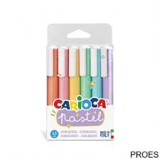 Zakreślacz pastelowy CARIOCA 6 kolorów 160-2224