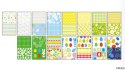 Blok z motywami SPRING, 80g/m2, A4, 15 ark, 30 motyw, Happy Color HA 3808 2030-S