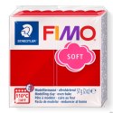 Kostka FIMO soft 57g, czerwień świąteczna - edycja limitowana, masa termoutwardzalna, Staedtler S 8020-2P