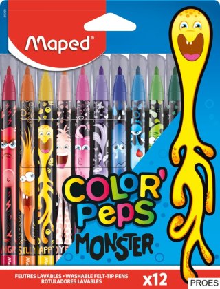 Flamastry COLORPEPS MONSTER 12 szt. Maped 845400