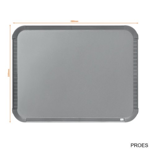 Magnetyczna tabliczka suchościeralna Nobo 220x280mm, srebrna QB05142CD