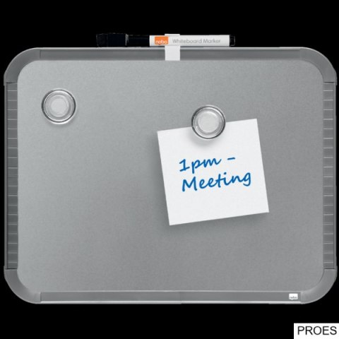 Magnetyczna tabliczka suchościeralna Nobo 220x280mm, srebrna QB05142CD