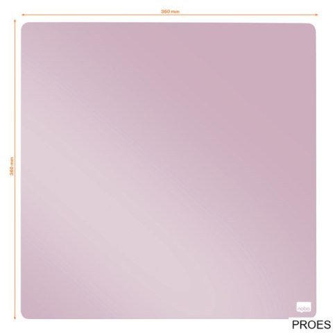 Mała kwadratowa tabliczka suchościeralna Nobo, 360 mm x 360 mm, liliowa 1915623 Mała kwadratowa tabliczka suchościeralna Nobo, 360 mm x 360 mm, liliowa 1915623