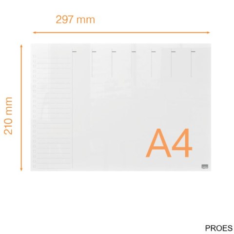 Planer akrylowy tygodniowy na biurko Nobo Home A4 1915614
