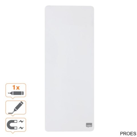 Podłużna tabliczka suchościeralna Nobo, 140 x 360 mm 1903764 Podłużna tabliczka suchościeralna Nobo, 140 x 360 mm 1903764