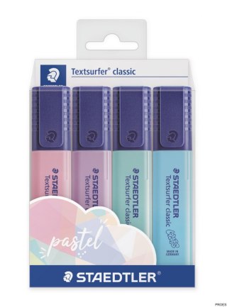 Zakreślacz Textsurfer classic Pastel, 4 kol. w opak., Staedtler S 364 CWP4PA