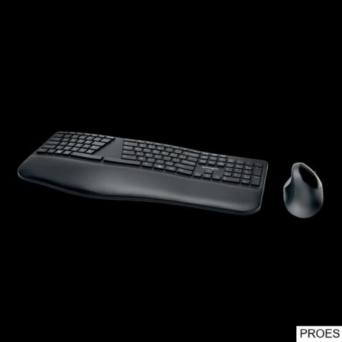 Zestaw bezprzewodowa klawiatura i mysz ergonomiczna Kensington Pro Fit K75406WW Zestaw bezprzewodowa klawiatura i mysz ergonomiczna Kensington Pro Fit K75406WW