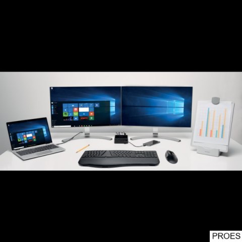 Zestaw bezprzewodowa klawiatura i mysz ergonomiczna Kensington Pro Fit K75406WW Zestaw bezprzewodowa klawiatura i mysz ergonomiczna Kensington Pro Fit K75406WW