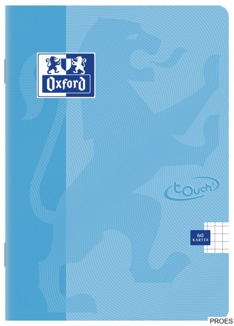 Zeszyt A5 60k, kratka z marginesem, OXFORD, TOUCH PASTEL 400123213 (X) Zeszyt A5 60k, kratka z marginesem, OXFORD, TOUCH PASTEL 400123213 (X)