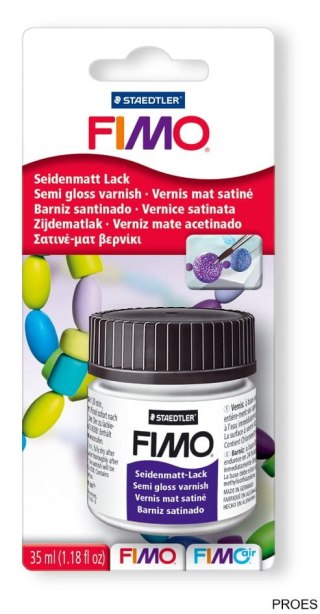 Lakier błyszczący Fimo, pół matowy, 35ml, Staedtler S 8705 01 BK