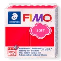Kostka FIMO soft 57g, czerwony, masa termoutwardzalna, Staedtler S 8020-24