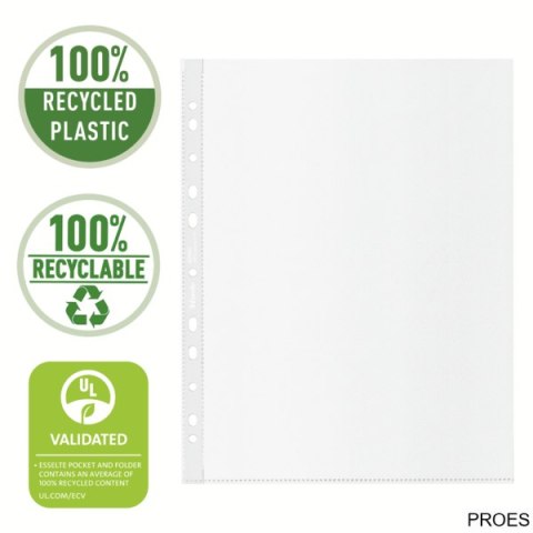 Koszulka groszkowa Recycled Premium PP 70 mic. A4 Maxi 627502 op.50 szt. Esselte Koszulka groszkowa Recycled Premium PP 70 mic. A4 Maxi 627502 op.50 szt. Esselte