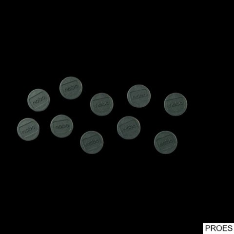 Magnesy do tablic 13 mm, czarne, , 10 szt. Nobo 1915284