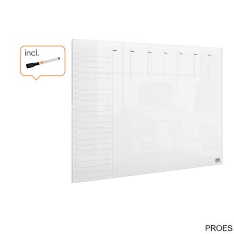 Planer akrylowy tygodniowy na biurko Nobo Home A3 1915615