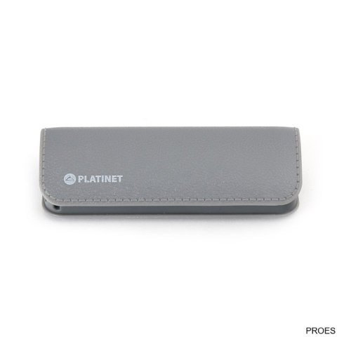 Powerbank, przenośna ładowarka Platinet LEATHER 2600mAh GREY + MICRO CABLE KABEL PMPB26LG