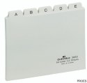 Przekładki A6 25 szt. 5/5 do kart. indeksami 25mm biały 36602 DURABLE A-Z (X)