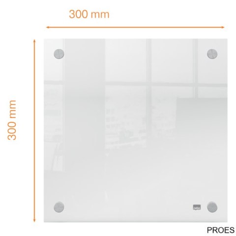 Tablica akrylowa suchościeralna do zawieszania na ścianie Nobo Home 300x300mm 1915619 Tablica akrylowa suchościeralna do zawieszania na ścianie Nobo Home 300x300mm 1915619