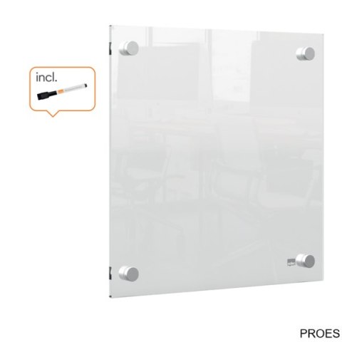 Tablica akrylowa suchościeralna do zawieszania na ścianie Nobo Home 300x300mm 1915619 Tablica akrylowa suchościeralna do zawieszania na ścianie Nobo Home 300x300mm 1915619