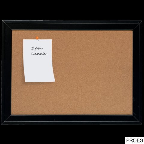 Tablica korkowa Nobo z szeroką czarną ramą, 585x430mm 1903922 Tablica korkowa Nobo z szeroką czarną ramą, 585x430mm 1903922