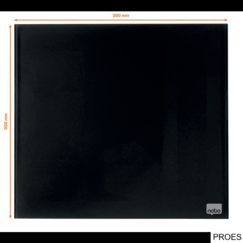 Tablica szklana NOBO Diamond Glass czarna 300x300 1903950