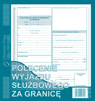 505-2Z Polecenie wyjazdu służbowego za granicę 2/3 A4