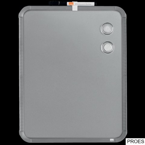 Magnetyczna tabliczka suchościeralna Nobo 280x360mm, srebrna QB05442CD Magnetyczna tabliczka suchościeralna Nobo 280x360mm, srebrna QB05442CD