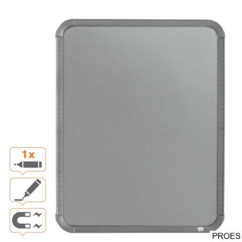 Magnetyczna tabliczka suchościeralna Nobo 280x360mm, srebrna QB05442CD Magnetyczna tabliczka suchościeralna Nobo 280x360mm, srebrna QB05442CD