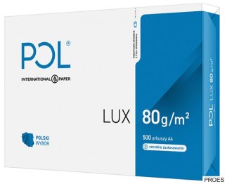 Papier xero A4 POLLUX 80g klasa białości B 161 karton 5 ryz