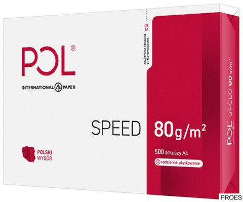 Papier xero A4 POLSPEED 80g klasa białości C 153 karton 5 ryz Papier xero A4 POLSPEED 80g klasa białości C 153 karton 5 ryz