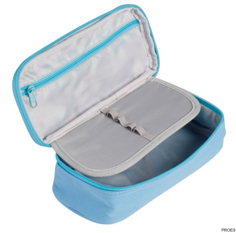 Piórnik saszetka z 1 zamkiem i klapką wewnętrzną, prostokątny, PIXI blue, Happy Color HA 2213 4610-PI1 Piórnik saszetka z 1 zamkiem i klapką wewnętrzną, prostokątny, PIXI blue, Happy Color HA 2213 4610-PI1