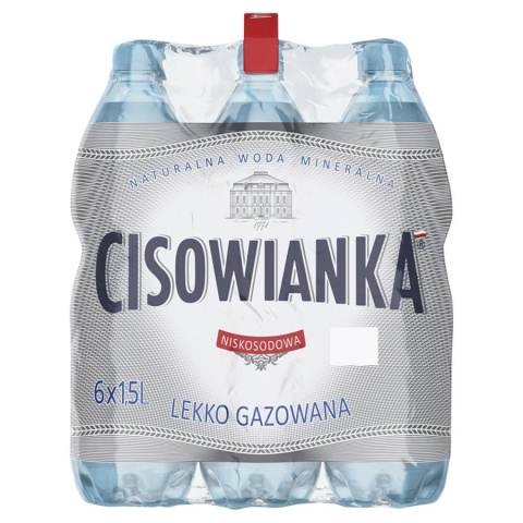 Woda CISOWIANKA 1.5l lekko gazowana zgrzewka 6 szt.