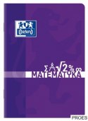 Zeszyt matematyka A4 60k 90g kratka z marginesem 400150840 OXFORD