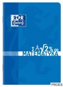 Zeszyt matematyka A4 60k 90g kratka z marginesem 400150840 OXFORD