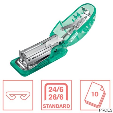 Zszywacz mini Rapid ColourBreeze F4, 10 kartek, 5 lat gwarancji, zielony 5001326 Zszywacz mini Rapid ColourBreeze F4, 10 kartek, 5 lat gwarancji, zielony 5001326