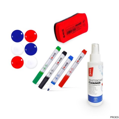 Komplet akcesorii do tablic Memo Be płyn 125ml 4 markery gąbka magnetyczna magnesy MZ002 Komplet akcesorii do tablic Memo Be płyn 125ml 4 markery gąbka magnetyczna magnesy MZ002