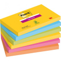 Bloczek samoprzylepny POST-IT Super sticky (655-6SS-RIO), 127x76mm, 6x90 kart., paleta Rio de Janeiro