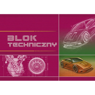 Blok techniczny biały A4 10k 160g KRESKA