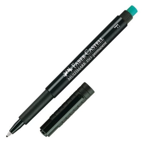 Foliopis z gumką OHP MULTIMARK F 0.6 czarny FABER-CASTELL 151399