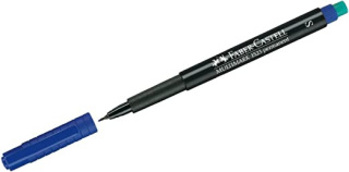 Foliopis z gumką OHP MULTIMARK F 0.6 niebieski FABER-CASTELL 151351
