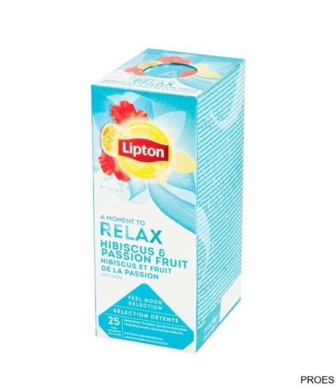 Herbata LIPTON CLASSIC HIBISKUS MARAKUJA 25kopert