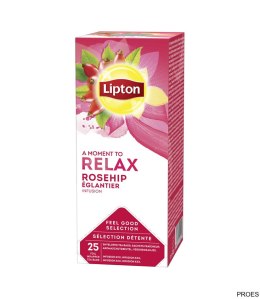 Herbata LIPTON ROSEHIP INFUSION (dzika róża) 25k.fol owocowa