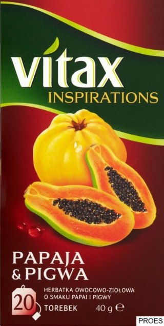 Herbata VITAX INSPIRATIONS Papaja & Pigwa 20tb*2g