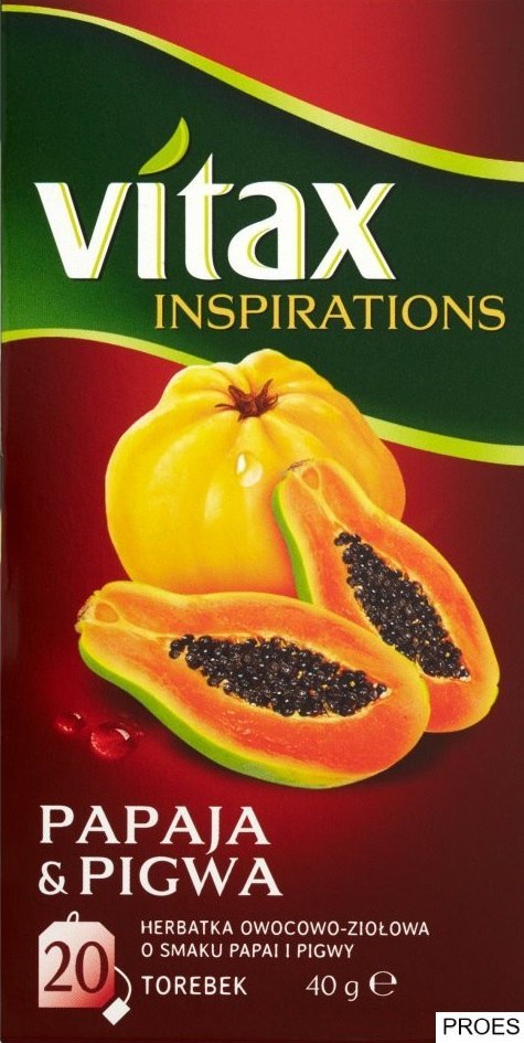 Herbata VITAX INSPIRATIONS Papaja & Pigwa 20tb*2g Herbata VITAX INSPIRATIONS Papaja & Pigwa 20tb*2g