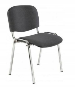 Krzesło konferencyjne ISO chrome C38 szaro-czarny Nowy Styl