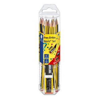 Ołówek Noris, 12 szt. HB + gratis: gumka + temperówka, Staedtler S 61 120P2