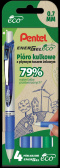 Pióro kulkowe ENERGEL ECO (kpl.4szt - zielony, 3x niebieski) BL77E-ST4DCCCPL PENTEL