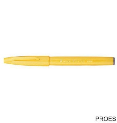 Pisak pędzelkowy do kaligrafii żółty SES15-G PENTEL Pisak pędzelkowy do kaligrafii żółty SES15-G PENTEL