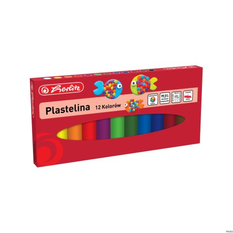 Plastelina 12 kolorów 9588559 Herlitz Plastelina 12 kolorów 9588559 Herlitz