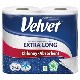 Ręcznik Velvet MEGA PACK Biały 4 rolki